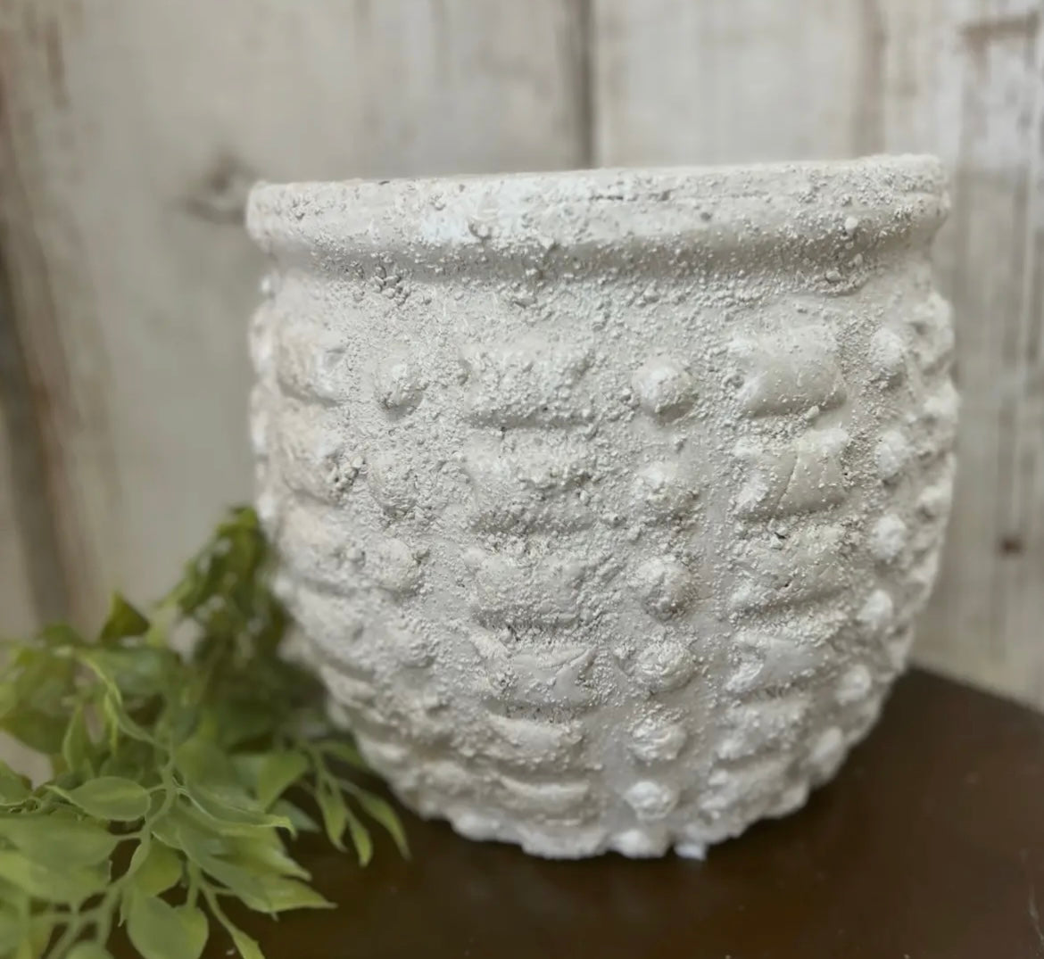 Modern Textured Cement Planter