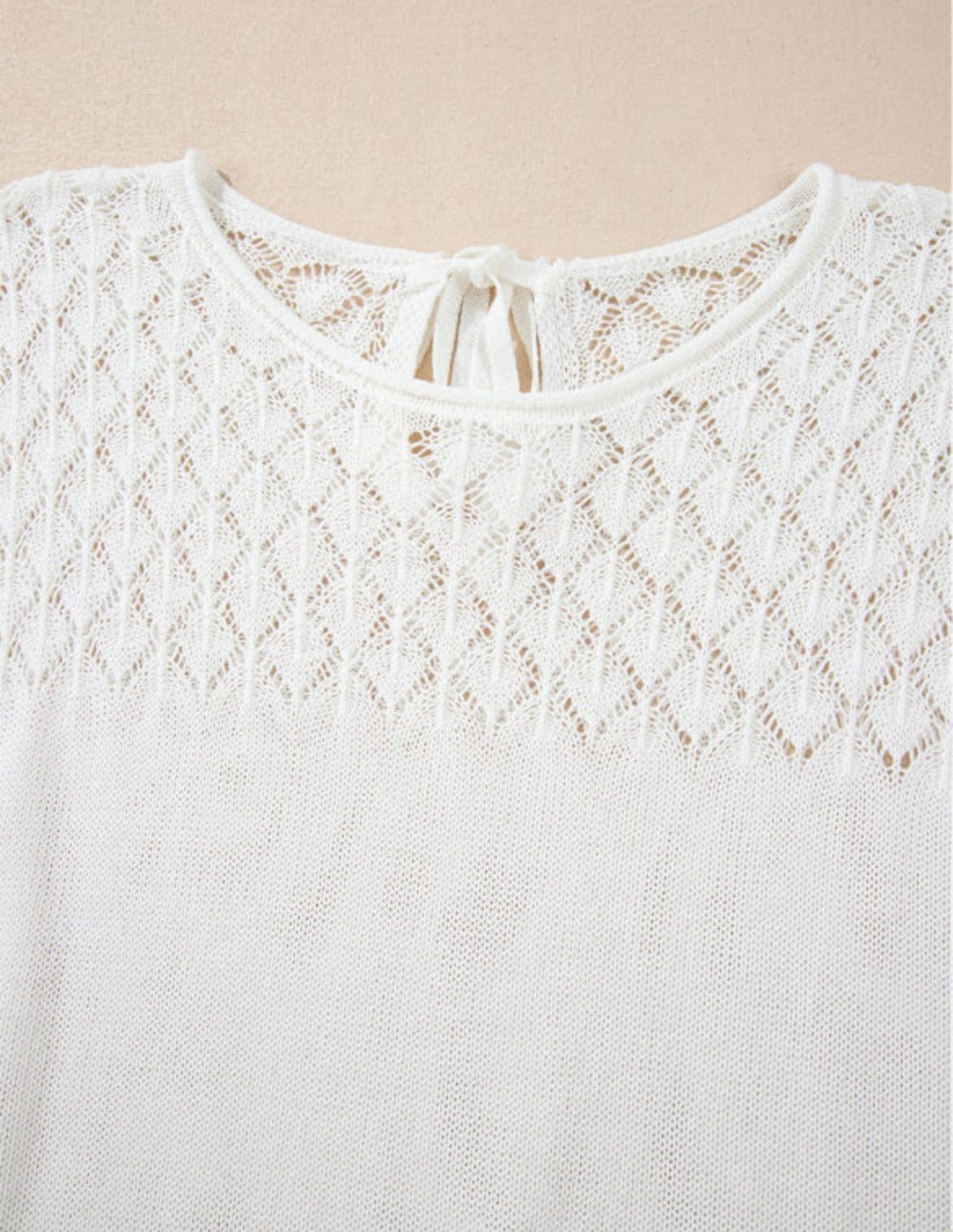 Eyelet Knit Sweater