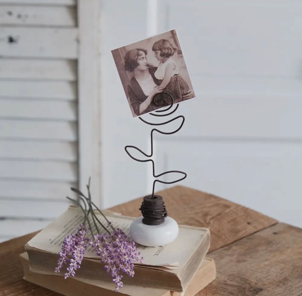 Vintage Doorknob Photo Holder